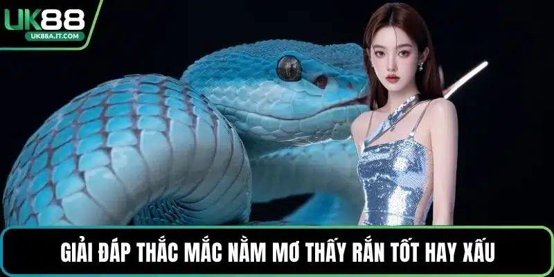 Giải đáp thắc mắc Nằm mơ thấy rắn tốt hay xấu