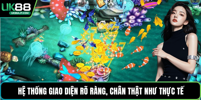 Hệ thống giao diện rõ ràng, chân thật như thực tế