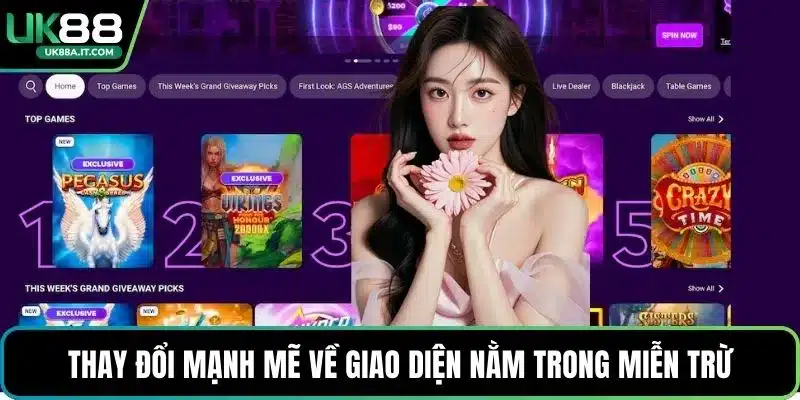 Thay đổi mạnh mẽ về giao diện nằm trong miễn trừ